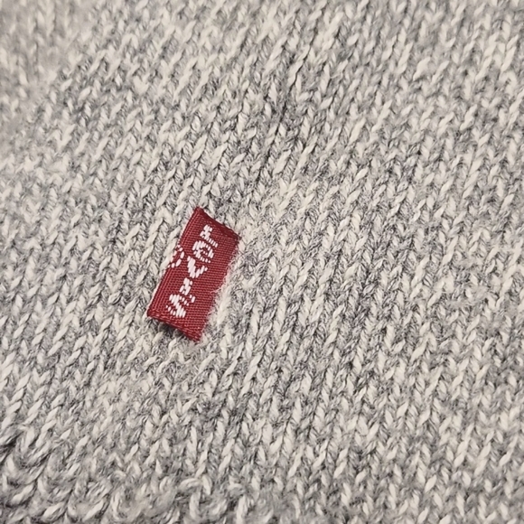 LEVI'S Red Tag Grey Striped  Knit Crewneck Sweater Mens XL - Picture 6 of 13